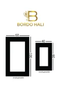 Su Emici Yumuşak Kaymaz Taban Sünger Dolgulu Yıkanabilir Dekoratif Banyo Paspası 1013GRESS OVL
