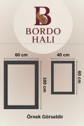 Su Emici Yumuşak Kaymaz Taban Sünger Dolgulu Yıkanabilir Dekoratif Banyo Paspası Takımı 1160OVAL