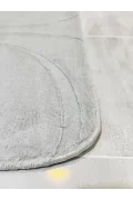 Alura Kaymaz Tabanlı Yumuşak Banyo Paspası – Açık Gri / Antrasit / Beyaz / Siyah / Krem | Bordo Halı