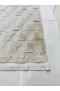 Diamond Monel Halı – Modern Dokulu Püsküllü Halı | 5 Renk Seçeneği