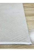 Lena Modern Halı – Beyaz ve Antrasit Renk Seçenekli, Kaymaz Tabanlı, Yumuşak Dokulu Halı