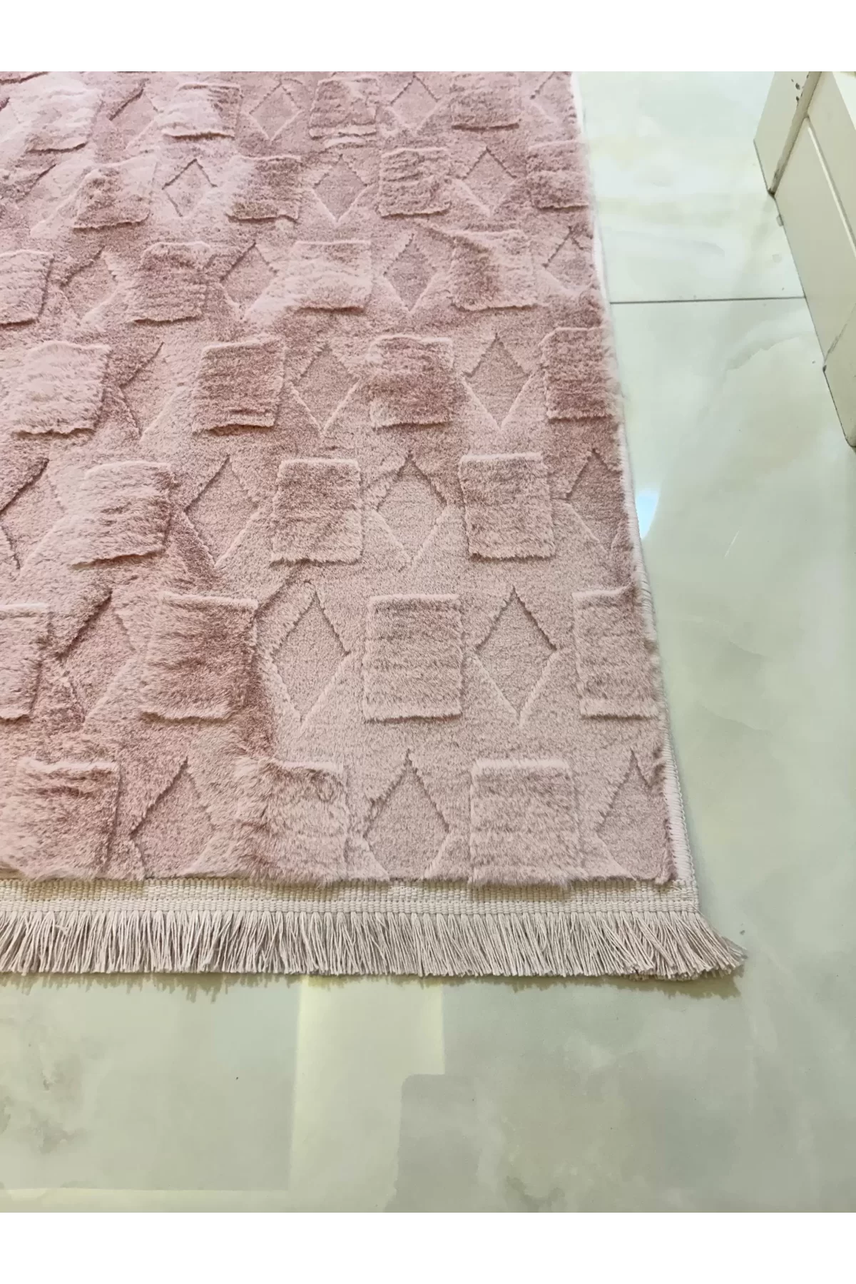 Diamond Monel Halı – Modern Dokulu Püsküllü Halı | 5 Renk Seçeneği