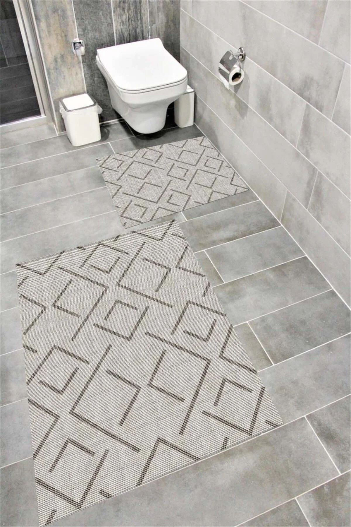 Su Emici Yumuşak Kaymaz Taban Sünger Dolgulu Yıkanabilir Dekoratif Banyo Paspası-1160