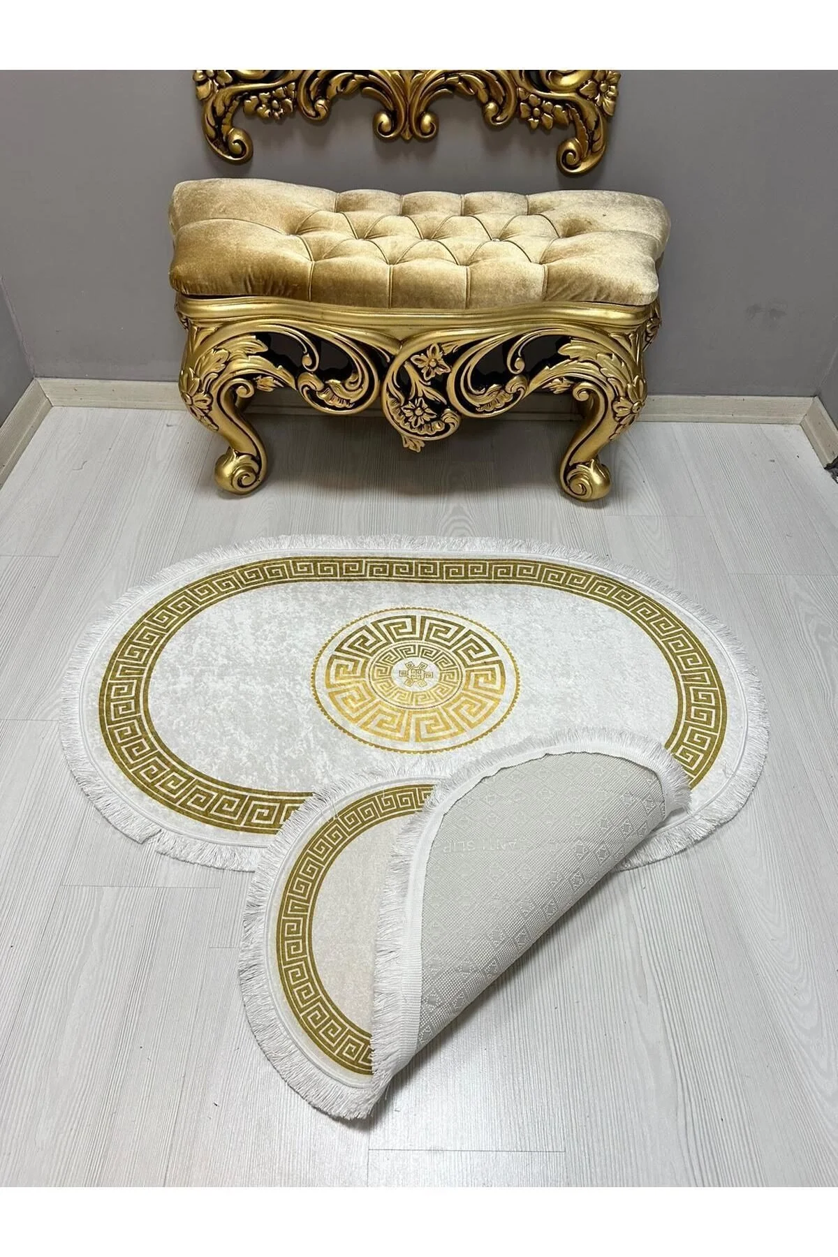 2Lİ İKİLİ BANYO PASPAS SETİ DİJİTAL BASKI KAYMAZ KEÇE TABAN BANYO PASPASI 40X60-60X100 GOLDAY