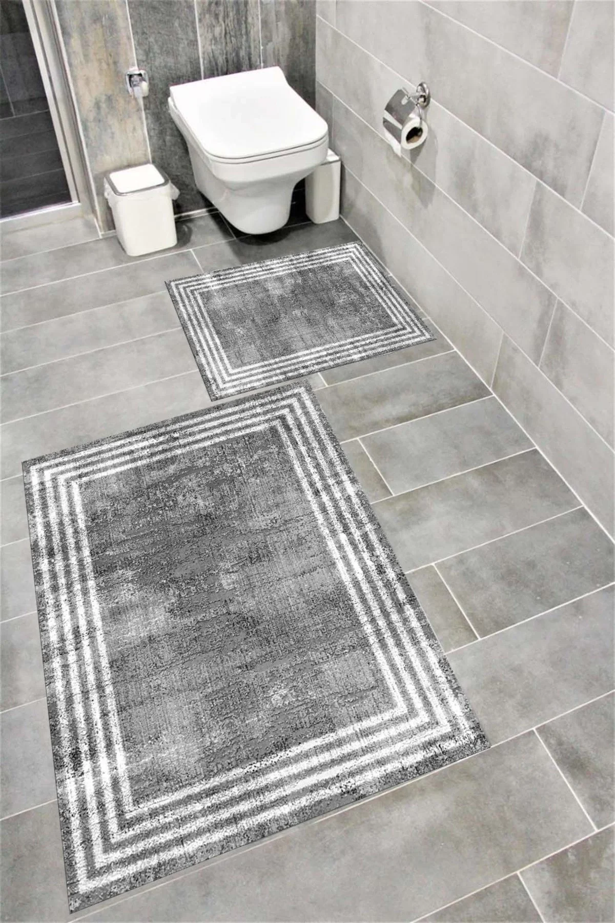 Su Emici Yumuşak Kaymaz Taban Sünger Dolgulu Yıkanabilir Dekoratif Banyo Paspası İNSİDE