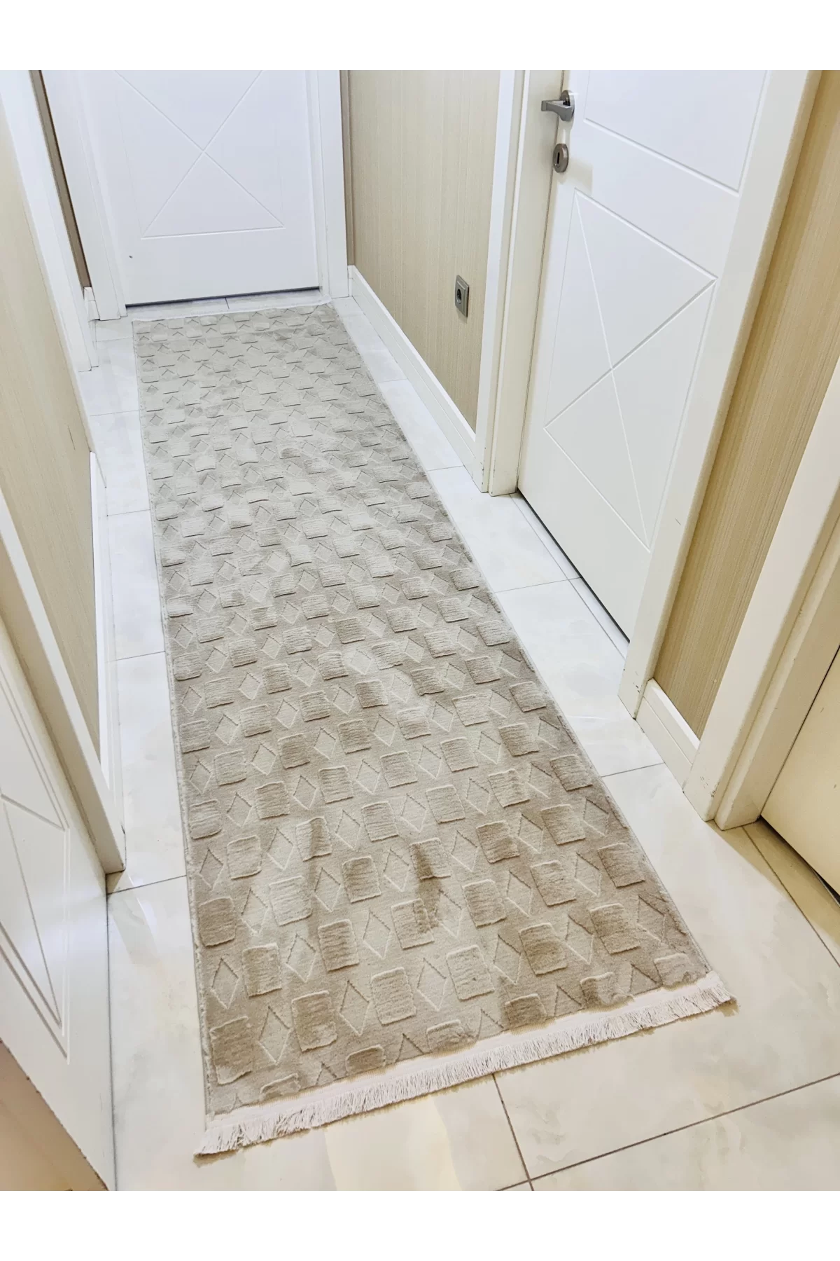 Diamond Monel Halı – Modern Dokulu Püsküllü Halı | 5 Renk Seçeneği