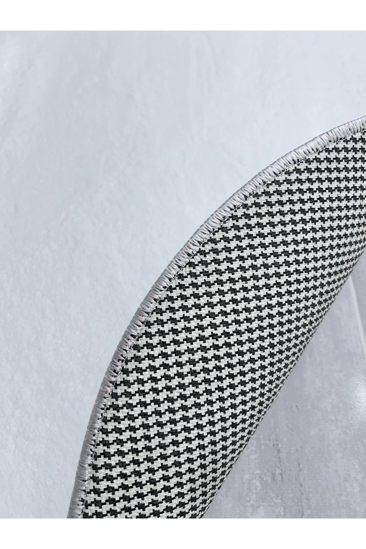 Peluş Puffy Bambu Kaymaz Deri Taban 2li Set Klozet Beyaz Banyo Paspas Takımı