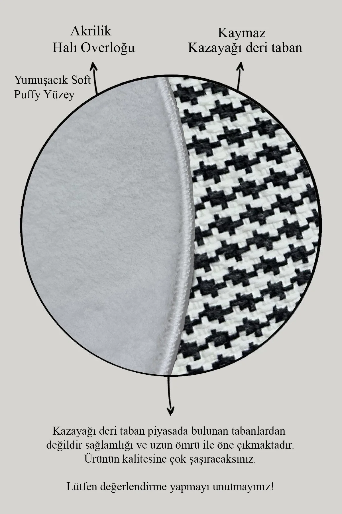 Peluş Puffy Bambu Kaymaz Deri Taban 2li Set Klozet Beyaz Banyo Paspas Takımı