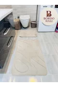 Alura Kaymaz Tabanlı Yumuşak Banyo Paspası – Açık Gri / Antrasit / Beyaz / Siyah / Krem | Bordo Halı