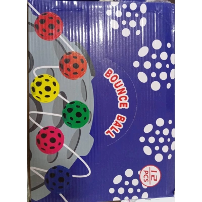 12 Lİ BİLEKLİ ZIPLAYAN STRES TOPU [384]