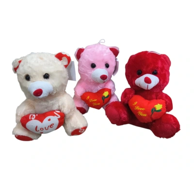 18 CM PELUŞ KALPLİ AYICIK