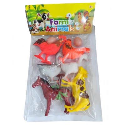 6 LI PVC DE EVCİL HAYVAN SETİ