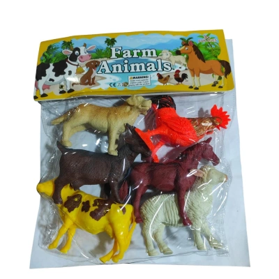 6 LI PVC DE EVCİL HAYVAN SETİ