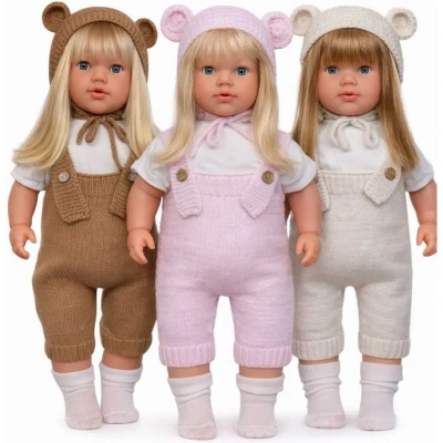 60 CM TÜRKÇE KONUŞAN TRİKOLU SAÇLI BEBEK