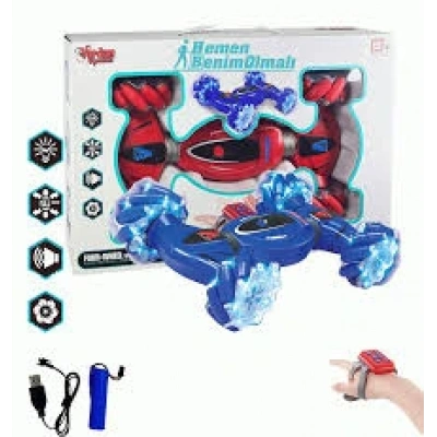 BİLEKTEN KONTROLLÜ 2:4G AKROBATIŞIKLI SESLİ ARABA