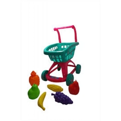 FİLEDE DOLU MARKET ARABASI