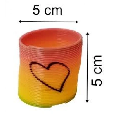 GÖKKUŞAĞI KALPLİ 4 CM STRES YAYI