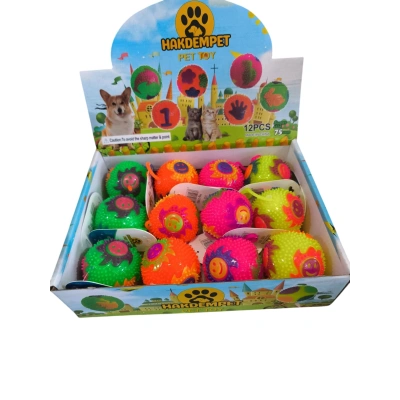 GÜNEŞ DESENLİ İPLİ IŞIKLI TOP 7,5 CM [360]