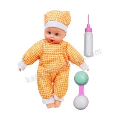 POŞETTE AKSESUARLI BİBERONLU KONUŞAN BEBEK