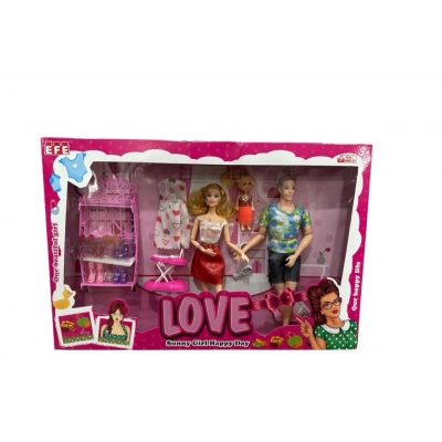 SONSUZ HAREKETLİ AİLE BEBEK SETİ LOVE