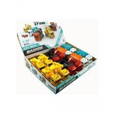 SÜRTMELİ 6 ASORTİ 1:32 KAMYON İŞ MAKİNESI