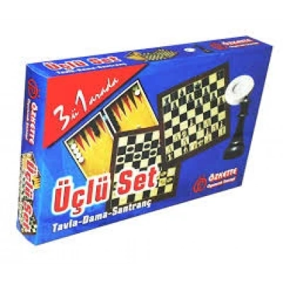 ÜÇLÜ SATRANÇ SETİ