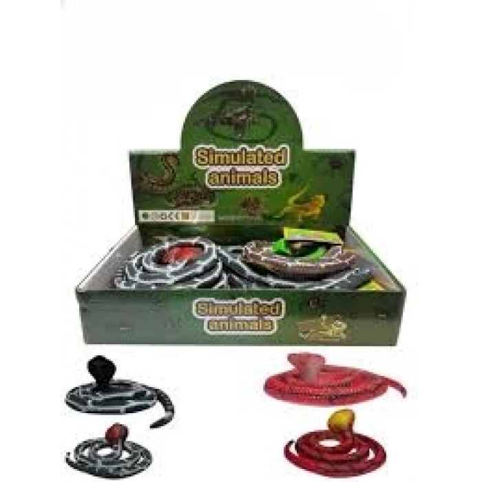 12 Lİ RENKLİ SİLİKON YILAN[144]