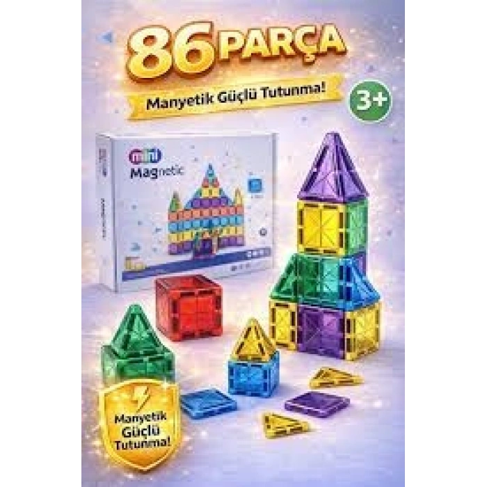 7.5 CM 86 PARÇA MANYETİK BLOKLAR[12]