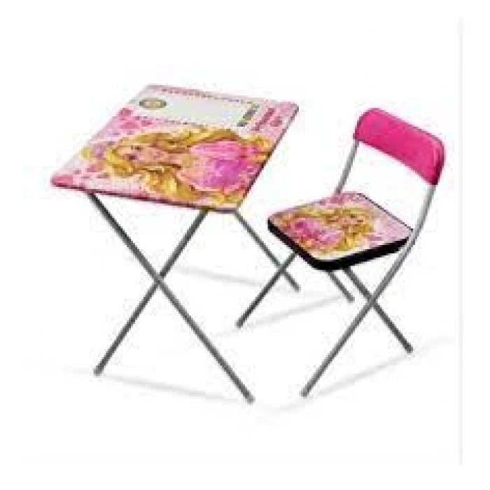 DERS ÇALIŞMA MASASI PEMBE KIZ 4