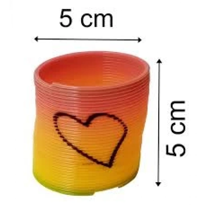 GÖKKUŞAĞI KALPLİ 4 CM STRES YAYI