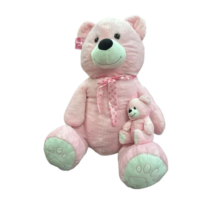 GÜLEN YAVRULU AYI 95 CM