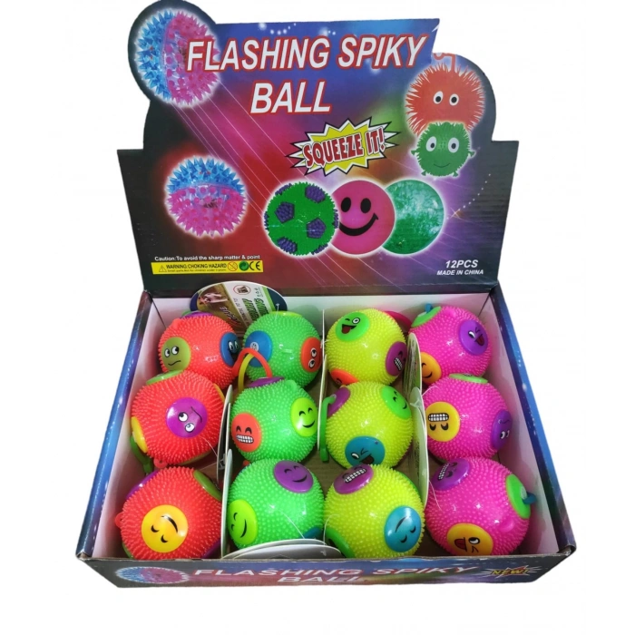 İPLİ SESLİ IŞIKLI KİRPİ TOP