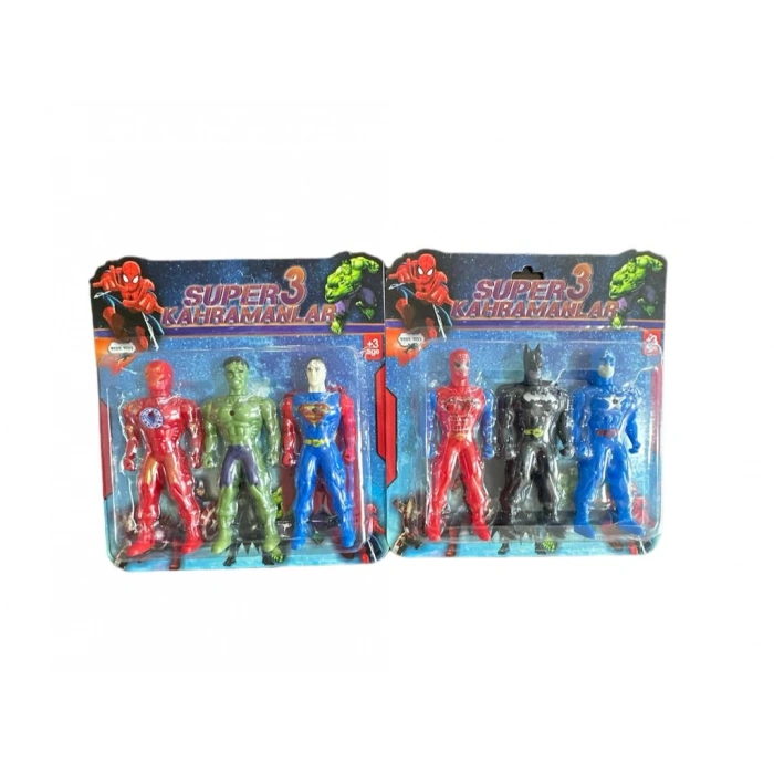 KARTELA 3 LÜ SÜPER KAHRAMANLAR