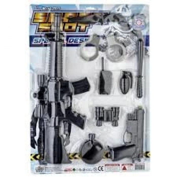 KARTELA TÜFEKLİ POLİS SET