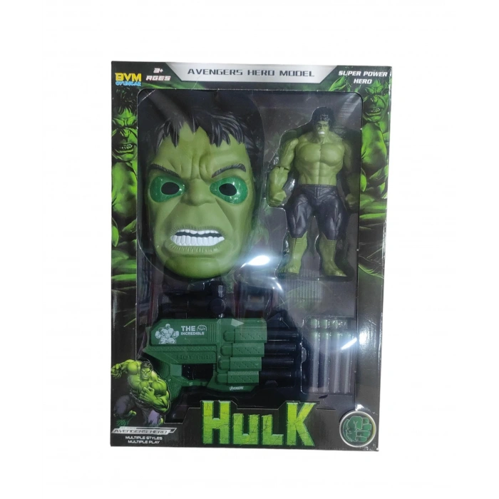 KUT. MASKE-HULK- DART ATICI SETİ