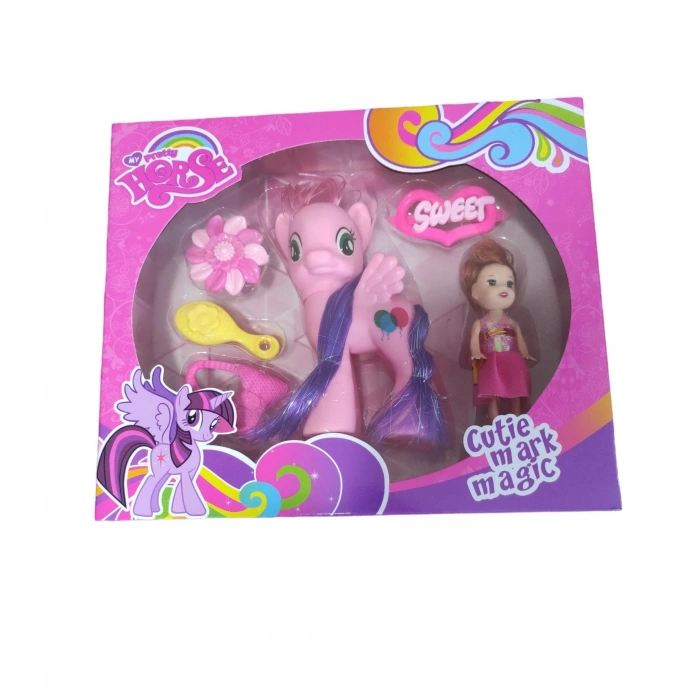 KUTUDA AKSESUARLI PONY VE BEBEK SETİ