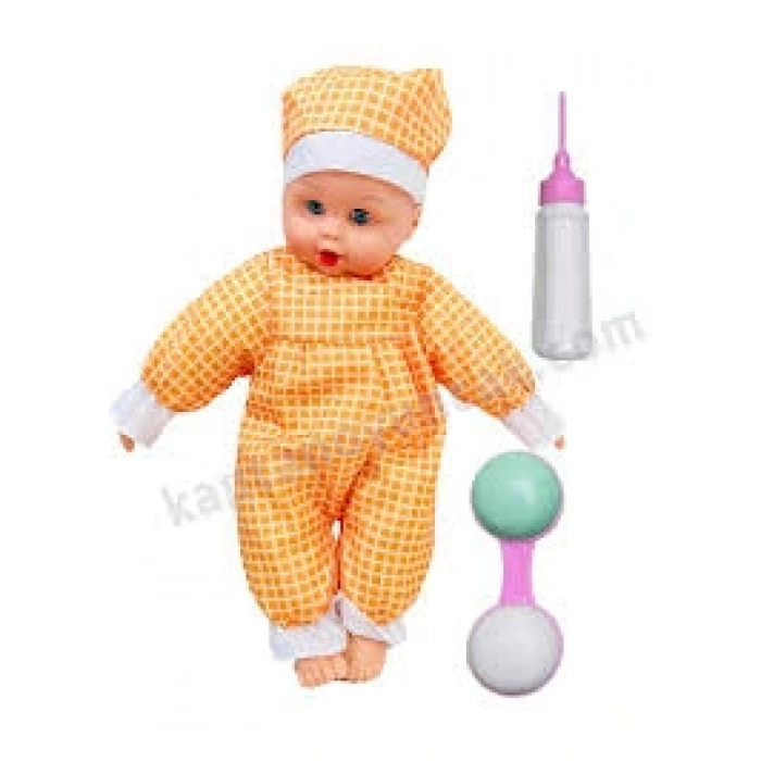 POŞETTE AKSESUARLI BİBERONLU KONUŞAN BEBEK