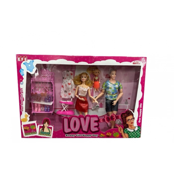 SONSUZ HAREKETLİ AİLE BEBEK SETİ LOVE