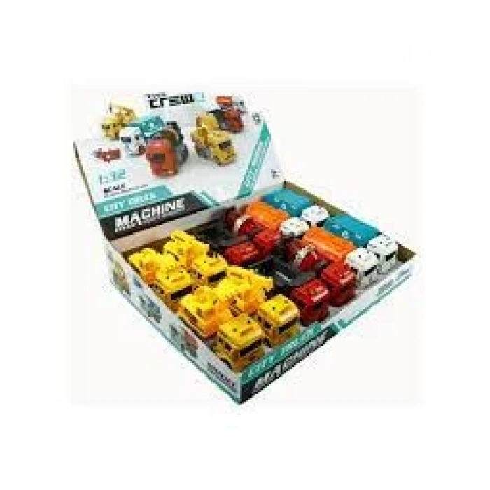 SÜRTMELİ 6 ASORTİ 1:32 KAMYON İŞ MAKİNESI