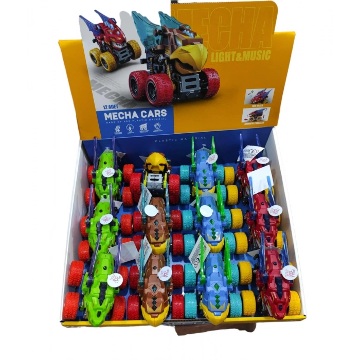 SÜRTMELİ IŞIKLI VE MÜZİKLİ KANATLI ARABA