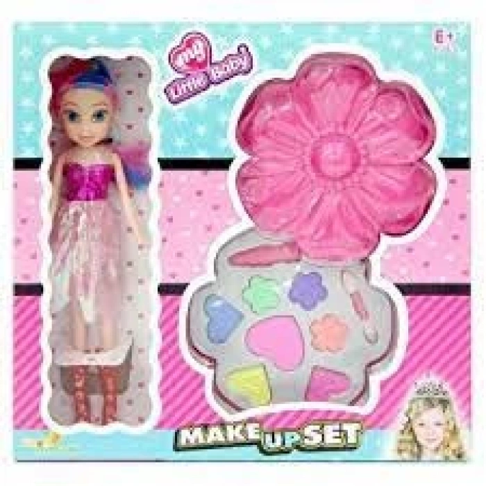 TEKLİ BEBEKLİ KUTULU PAPATYA MAKYAJ