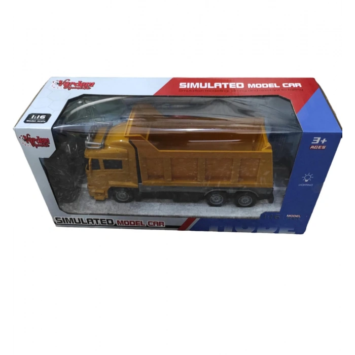 U/K F/F ŞARJLI 1:18 DAMPERLİ KAMYON
