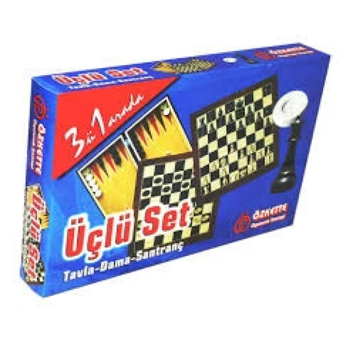 ÜÇLÜ SATRANÇ SETİ
