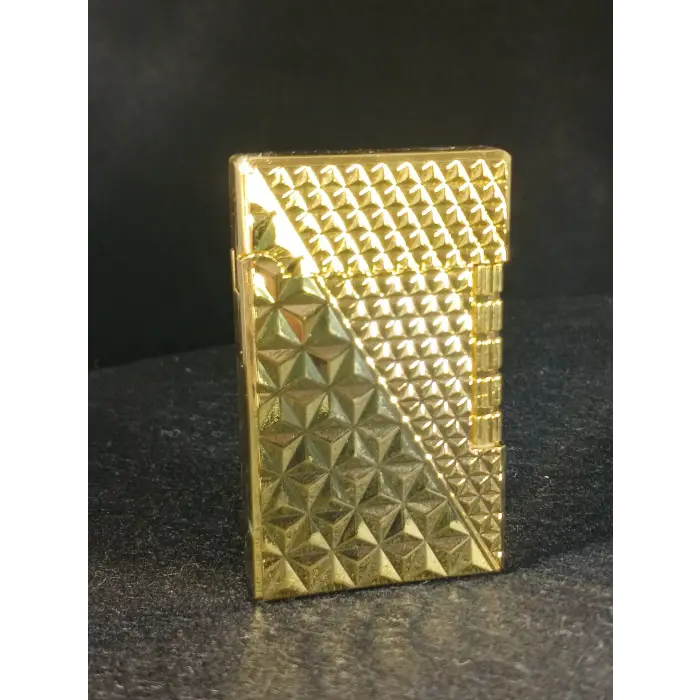 Elmas Kesim Altın Renkli Gazlı Metal Çakmak