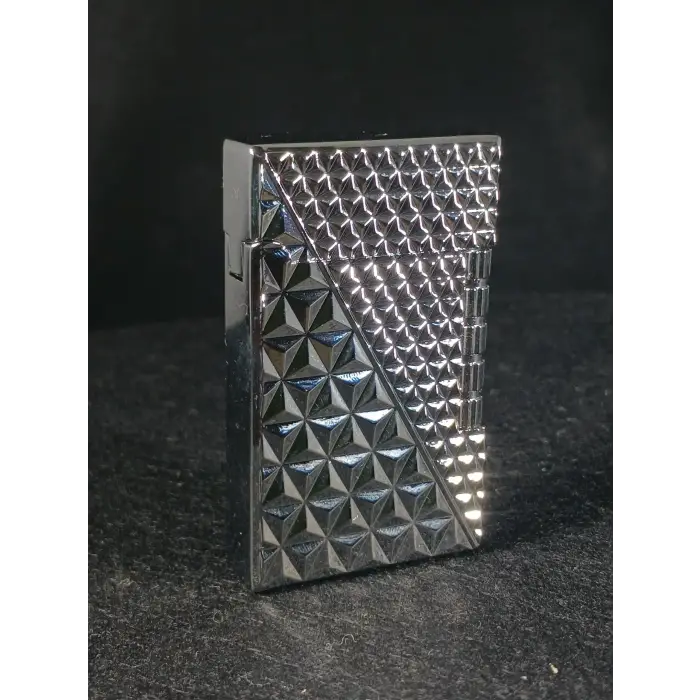 Elmas Kesim Gümüş Renkli Gazlı Metal Çakmak