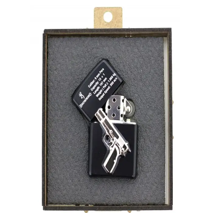 Browning Desenli Çakmak Gümüş