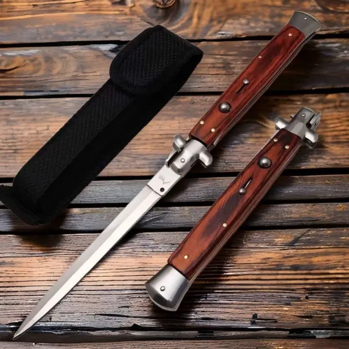 Akc Ahşap Kabze 33 Cm İtalyan Stiletto