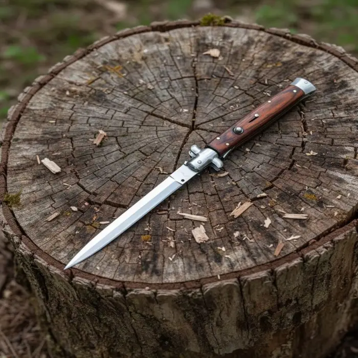 Akc Ahşap Kabze 33 Cm İtalyan Stiletto