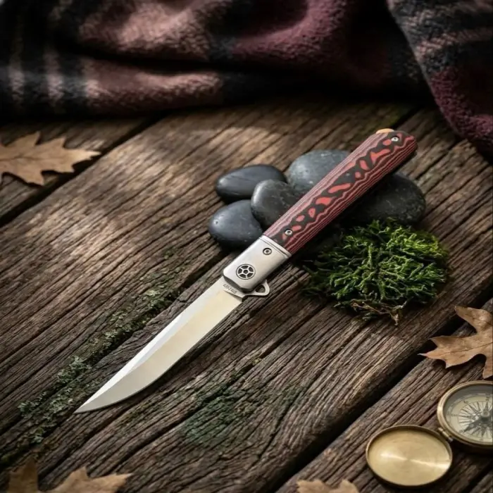 Haps Bugs Serisi Kırmızı G10 Kabzeli Özel Tasarım Katlanır Çakı