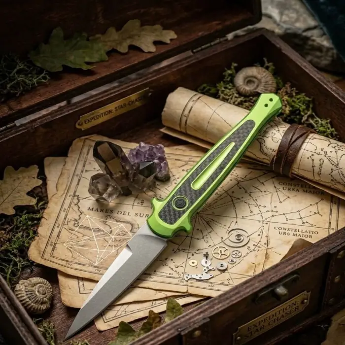 Haps Bugs Green 7150 Launch 8 Stiletto Otomatik Kamp Çakısı